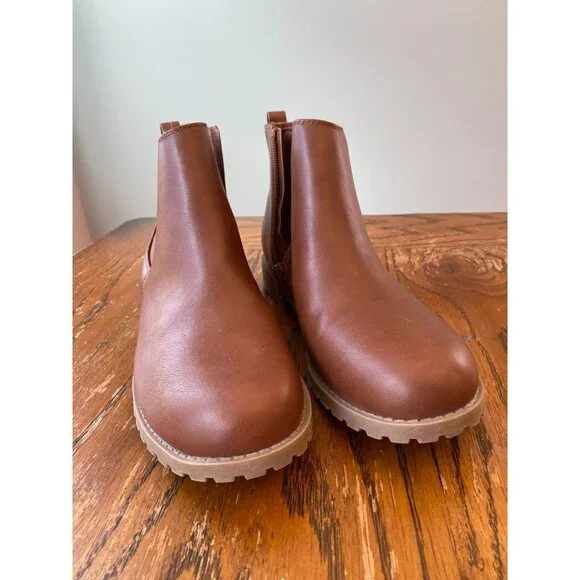 Sonoma Women 9.5 Cilantro Boot in Cognac Faux Leather Bootie WORN ONCE - Picture 2 of 5